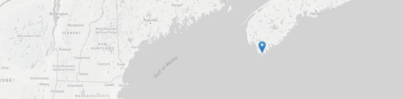 Map showing I. Deveau Fisheries location in Barrington Passage, Nova Scotia